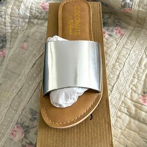 Coconuts By Matisse Cabana Slide Sandal Silver